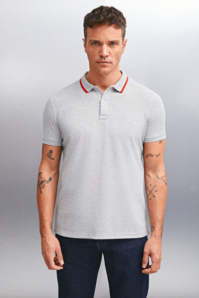 GRIMELANGE Men's Polo Neck RHODES Grimelange T-shirt