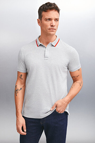 GRIMELANGE Men's Polo Neck RHODES Grimelange T-shirt