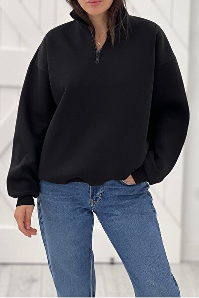 Jose Clothing Γυναικείο φούτερ με φερμουάρ oversized