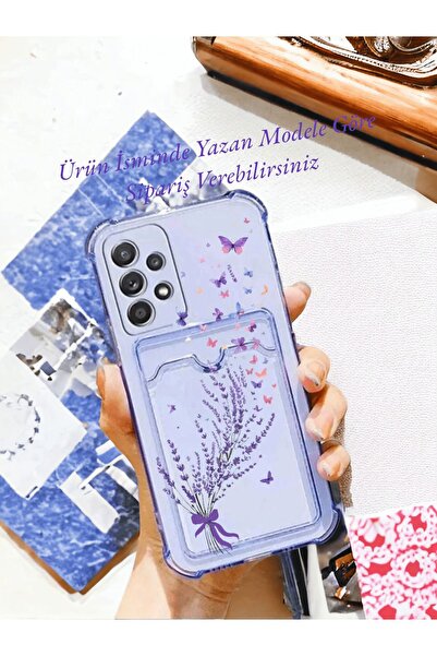 Kılıforyum حافظة متوافقة مع هاتف سامسونج جالاكسي A51 مع حامل بطاقة أرجواني ال...