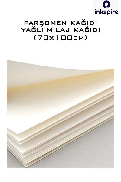 inkspire 5 Τεμάχια Χαρτί Milaj - 70x100 Λιπαρό Σχέδιο, Λεπτό Αντιγραφικό Χαρτί, Περσούμενο Τυπωμένο