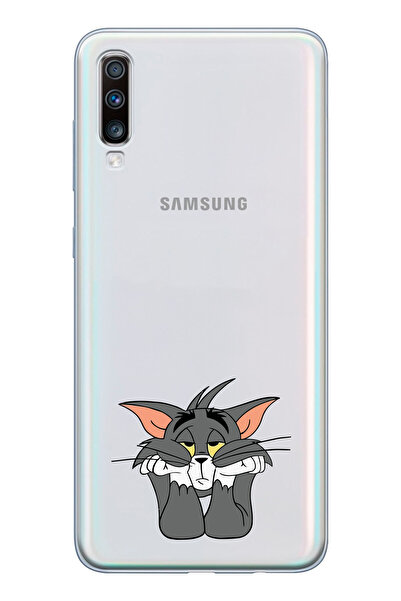 moonset Samsung Galaxy A20S Uyumlu Tom Tasarımlı Baskılı Şeffaf Telefon Kılıfı