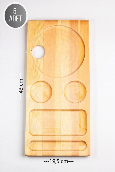 DDATELİER 5 Pieces Kettle Presentation Tray, Hotel Presentation Tray, Cup Tea Mat, Kettle Presentation, Kettle Tray