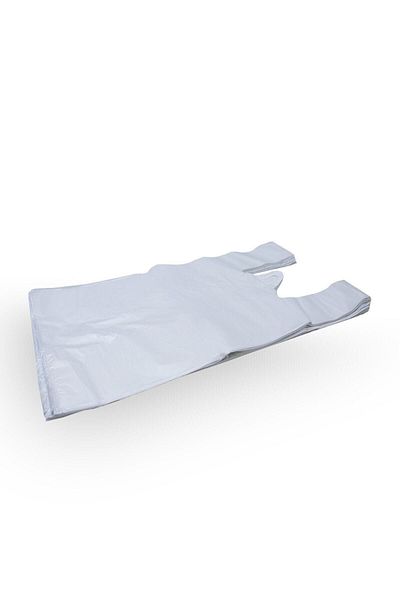 Hakhan First Class White Market Market Carry Bag Large Size 30x45 Cm 1 Kg 60 Pieces