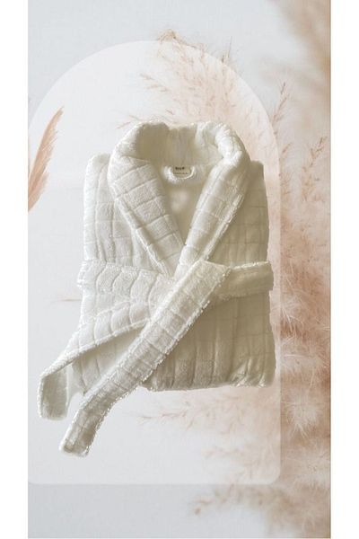 HIZSOY TEKSTİL Μπουρνούζι Ultra Lux Jacquard - 100% Cotton Comfort - Silk Touch
