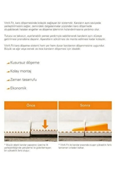 VitrA Seramik Takozu 1.000 Adet - Karo Fayans Düzleştirici Takoz