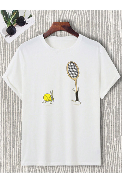 donamod Unisex Oversize Tenis Tennis Raket File Top Sever Hediye Doğum Günü A...