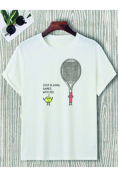 donamod Tricou de tenis supradimensionat unisex - Cadou pentru iubitorul de m...