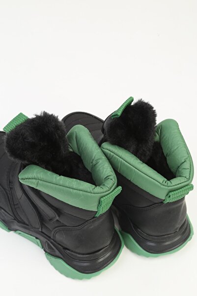 Benetton ® | BN-70012 -  Siyah Yesil - Çocuk Bot