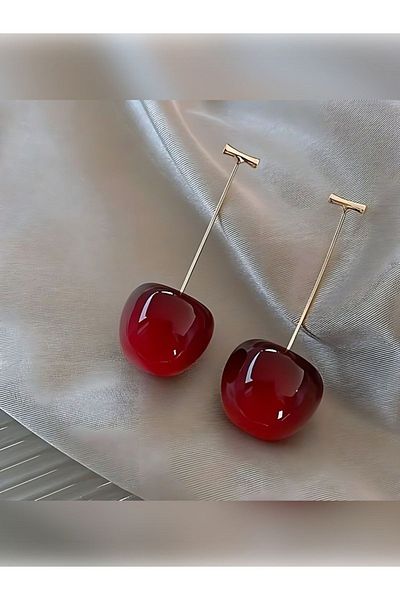 Wibex accessory أقراط الكرز النسائية العصرية