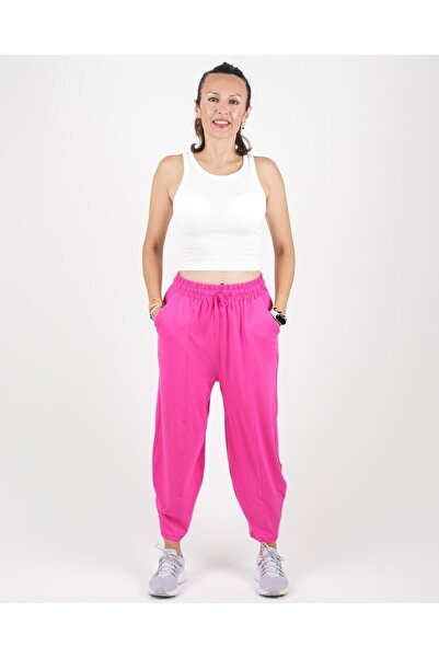 Parla Sports Pantolon Şalvar Yazlık Düz Renk