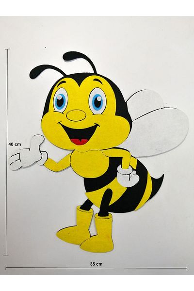 keçeli dünyam Felt Figure, Bee 40 cm
