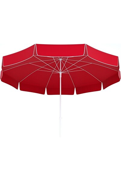 AVO-CATTO 10 Telli Plaj Balkon Bahçe Şemsiyesi Eğilebilir 200 Cm Çap Kalın Kumaş
