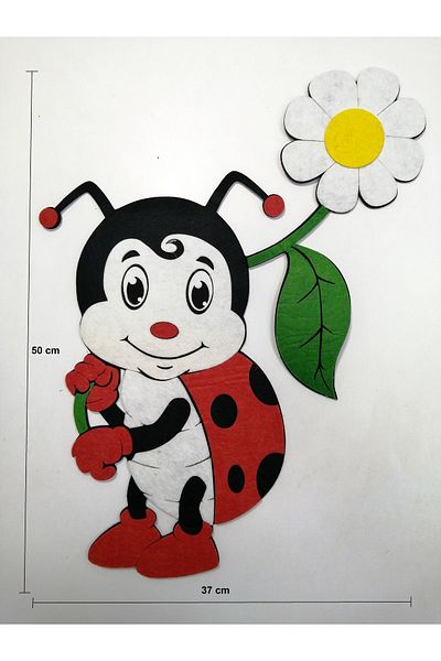 keçeli dünyam Felt Figure, Ladybug 50 cm