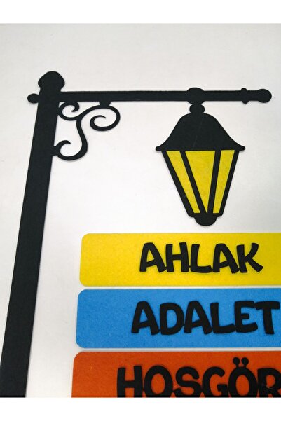 keçeli dünyam Değerler Panosu, Demonte (Keçe Eğitim Materyali)