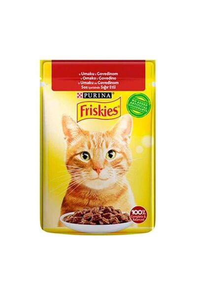 Friskies Friskies Sığır Etli Yetişkin Kedi Yaş Maması 85gr 26 Adet