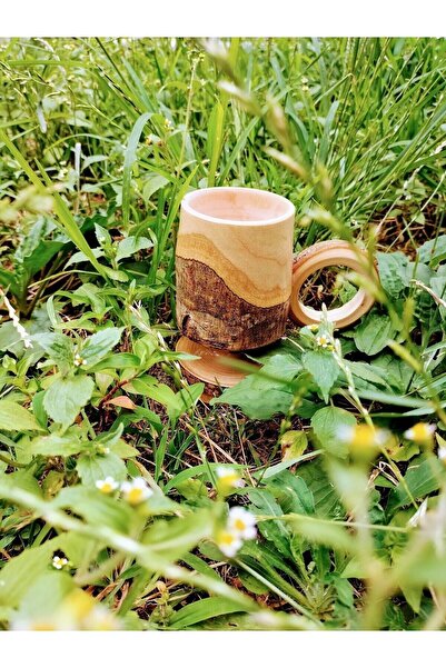 KARADENİZDEN Üçüzler Tesktil Rize Bezleri Hediyelikeşya Ahşap Kuksa Bardak Kupa