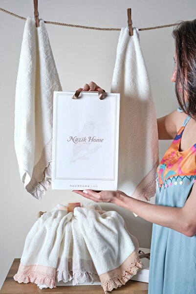Nazik Home Irena Set of 2 Gift Face Towels - 50x80 cm