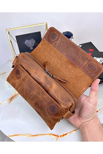 Fil Deri Genuine Leather Premium Men's Handbag - 2056