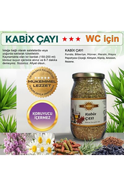 İLMİ ŞİFA Kabix Çayı 130 Gr. (GÜNLÜK IHTİYACI GİDERİR FERAHLATIR)