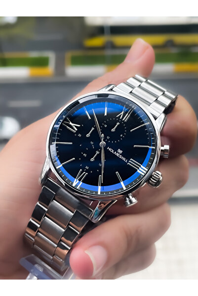 holmes hill Çelik Kordonlu Gümüş Erkek Saati