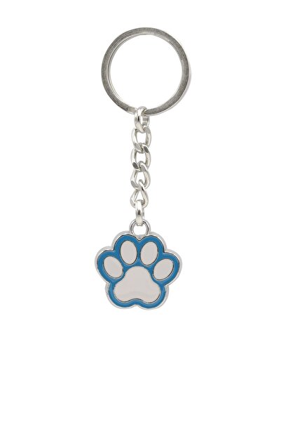 Kuker Madeni Eşya Salmon Blue Cute Paw Keychain