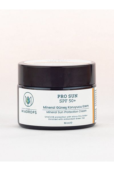 The Miadrops Prosun Spf 50+ Mineral Sunscreen Cream (Face+Body)-Green Tea Extract-High Factor Broad Spectrum