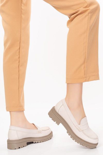 Gondol Pantofi Oxford ușori din piele naturală cu talpă groasă Anl.2505