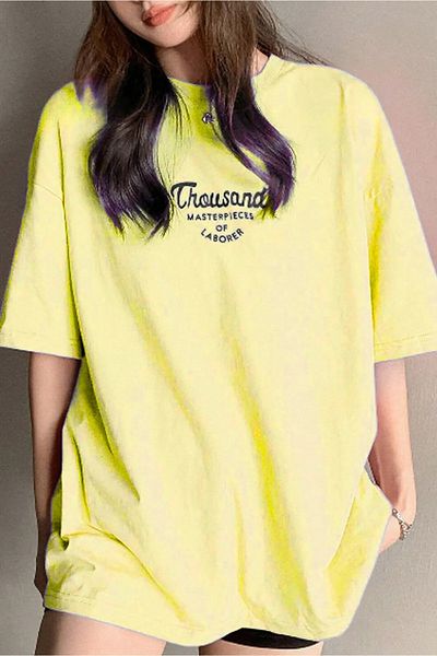 DAXİS Sportwear Company Tricou oversize pentru femei cu imprimeu