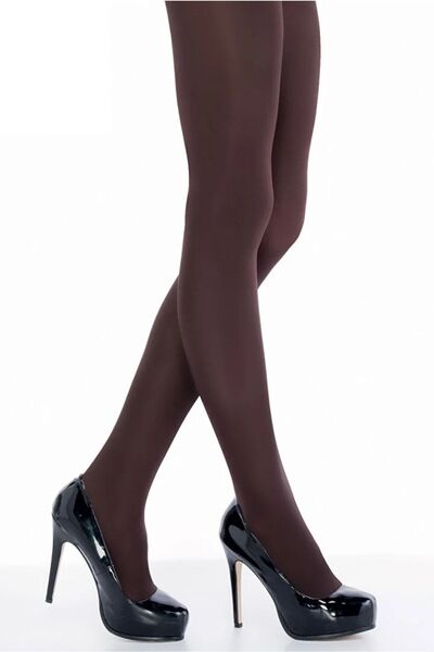 Penti Дамски кестеняво-кафяви микро 100 Denier лъскави дебели зимни чорапогащи