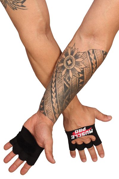 MUSCLE PRO Fitness Gloves Weight Gloves & Weight Bracelet