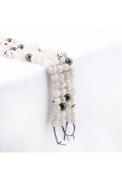 Zeynep Büyükbay 8 Mm Sphere Cut Routine Quartz Natural Stone String