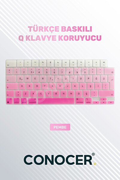 CONOCER MacBook Pro 14 Inc M3 (A2992) / 14 Inc M3 (A2918) ile Uyumlu Türkçe Q...