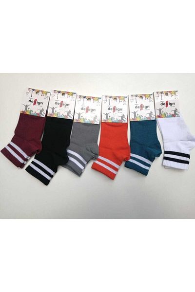 DESİGNS SOCKS Чорапи за момичета с райета, 6 броя