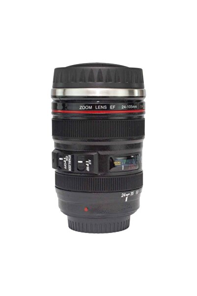 Als Fotoğraf Makinesi Lens Şeklinde Objektif  Mug Termos Bardak