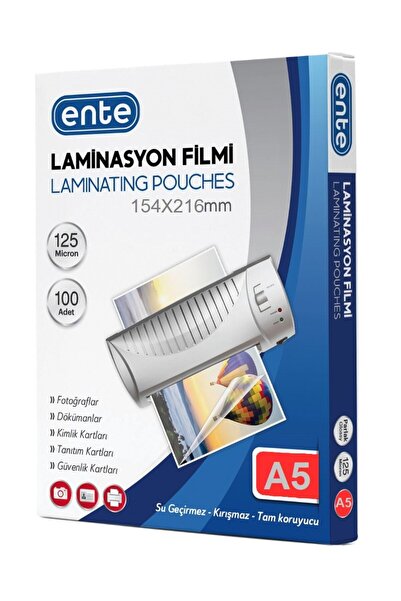 ente Laminasyon Filmi A5 125Mic 100Lü