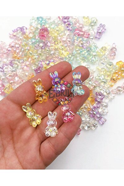 Ebruli Boncuk Аксесоар за бижута от пластмасови мъниста Janjanli Rabbit от ак...