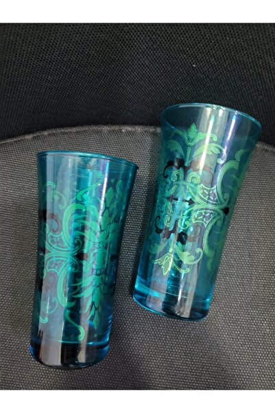Luyano Kahve Yanı Su Bardak Osmanlı 2'li Cam Rakı Türk 130cc Koleksiyonluk Hediyelik Otantik
