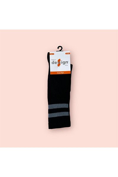Design Socks Κοριτσίστικες βαμβακερές ριγέ κάλτσες μέχρι το γόνατο
