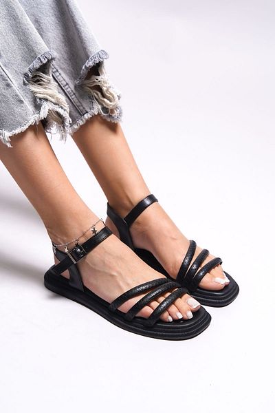 Riccon Sandale de damă Ghilreba 0012109   Negru