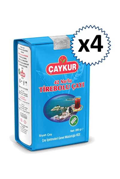 Çaykur 42 Nolu Tirebolu Çay 200 gr 4 Adet
