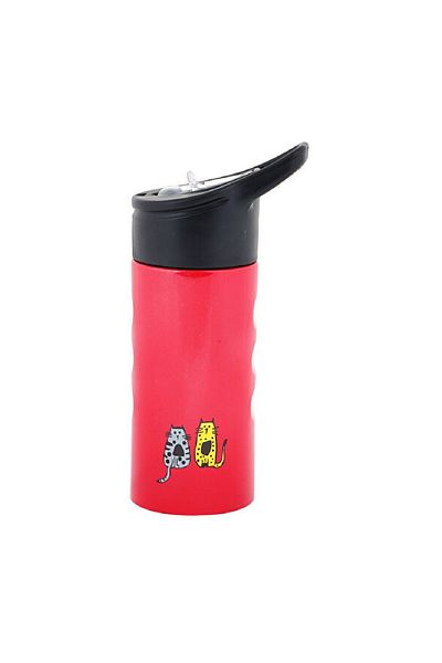 esdekor Design Cats 500ml Water Bottle Collectable Stainless Steel Kitchen Tableware Water Intractor Functional 1 Piece