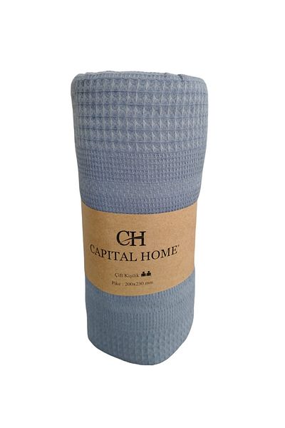Capital Home بيكيه مزدوج باللون الأزرق الداكن