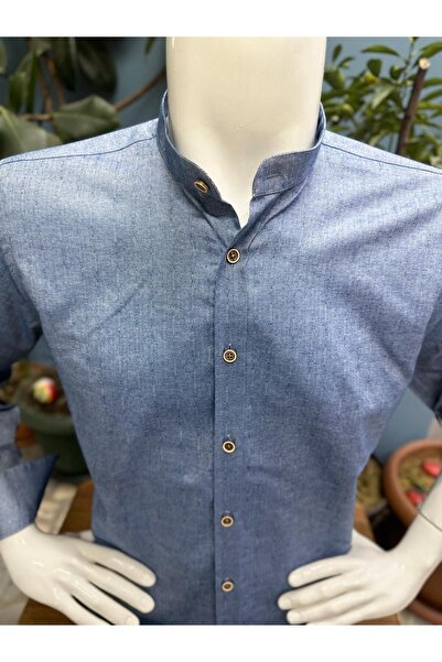 CLASSO DOMINANT COLLAR SLEEVE FOLDED COTTON SHIRT