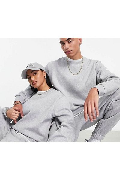 warn Unisex Giri Menaj Crew Neck Lover Couple Combination 2 Pack