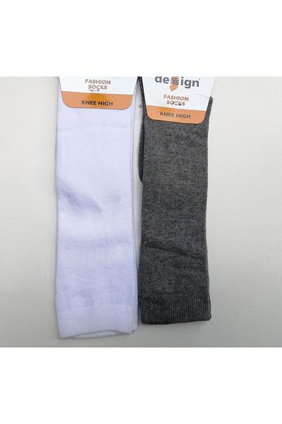 Design Socks Παιδικές κάλτσες απλές μέχρι το γόνατο με σχέδιο 2 συσκευασιών