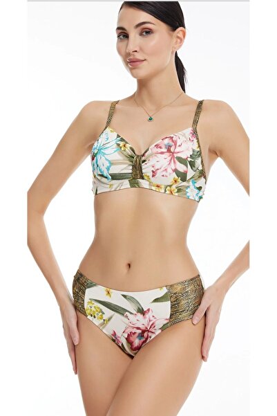 ELİS Çiçek Desenli Toparlayıcı Bikini Takımı