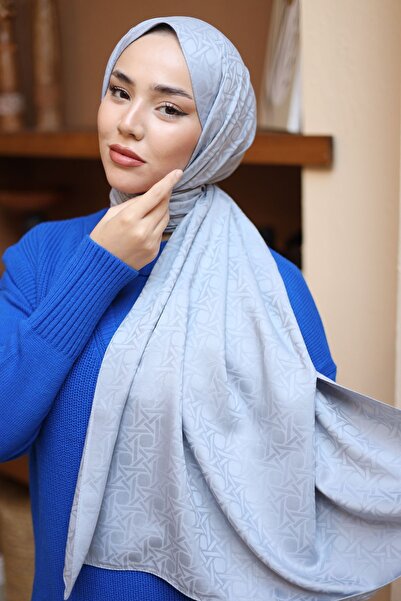 Silk Home Deluxe Jacquard Gray Shawl