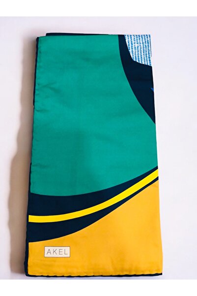 Akel Κασκόλ Alfa Twill - Χοντρό ριγέ σχέδιο, μέγεθος 95x95