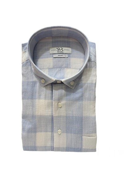 SÜVARİ Bol Kesim Kısa Kollu Erkek Gömlek